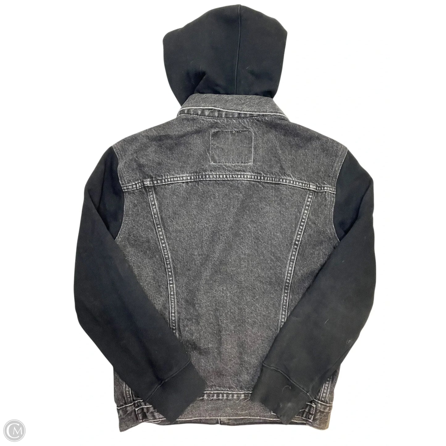 Jacket Denim By Levis In Black, Size: M