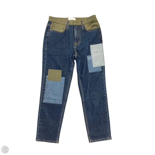 Jeans Straight By Current/elliott In Blue Denim, Size: 4