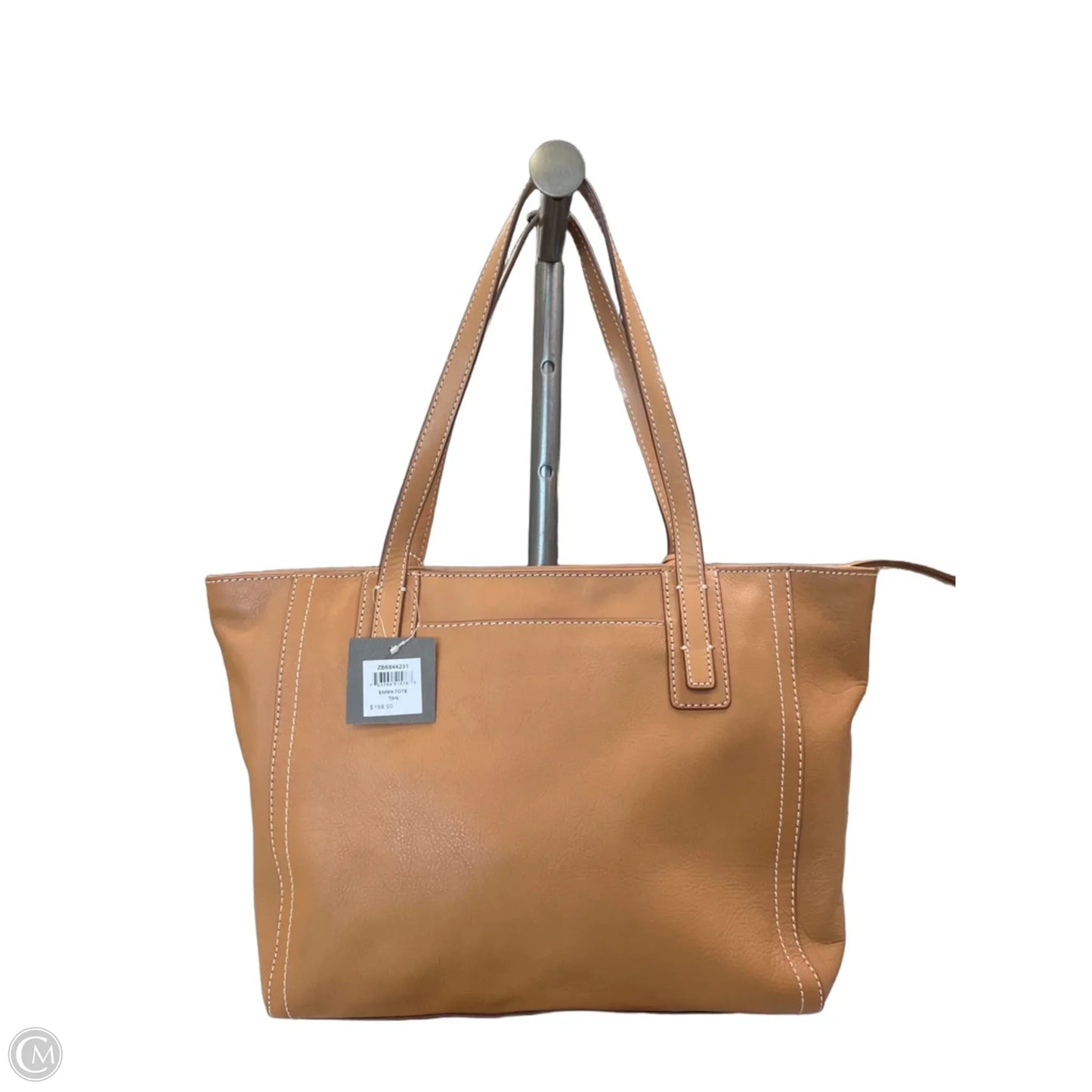 Handbag Leather By Fossil, Size: Large