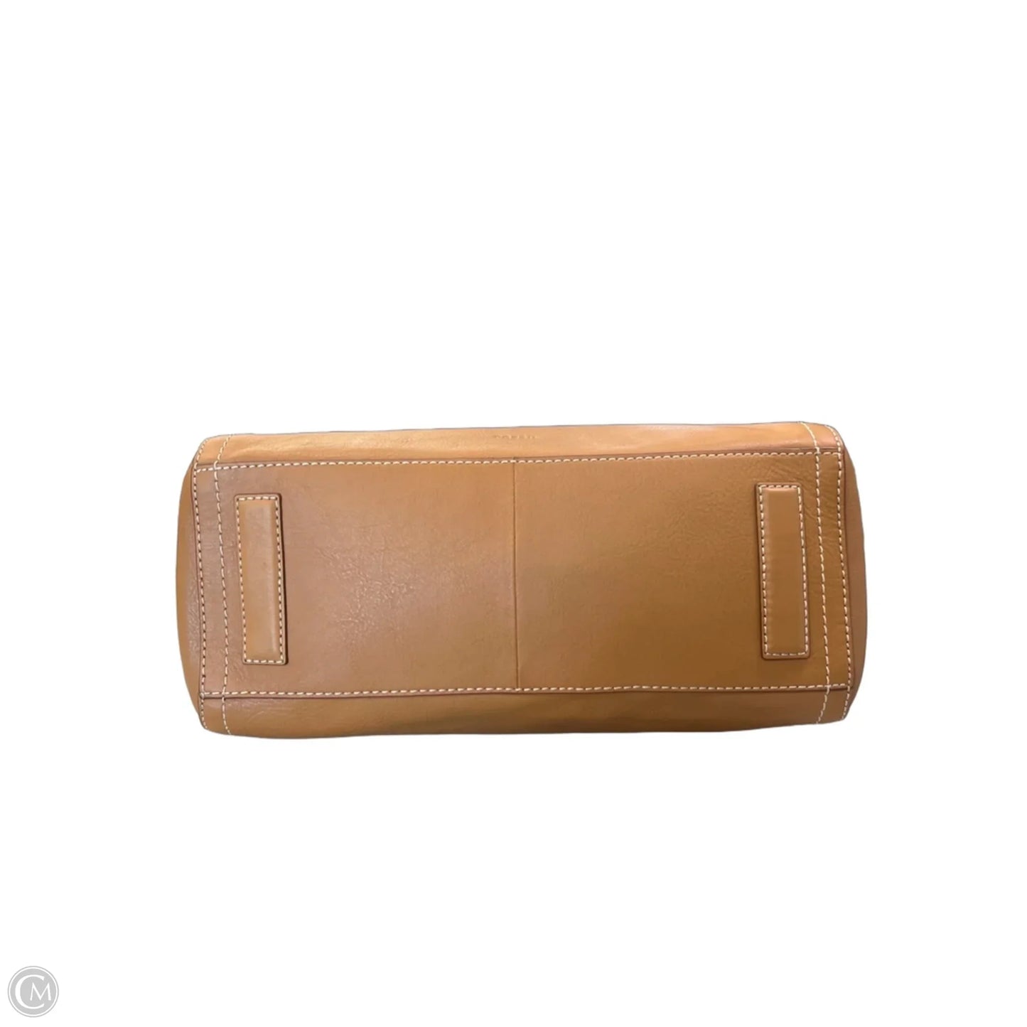 Handbag Leather By Fossil, Size: Large
