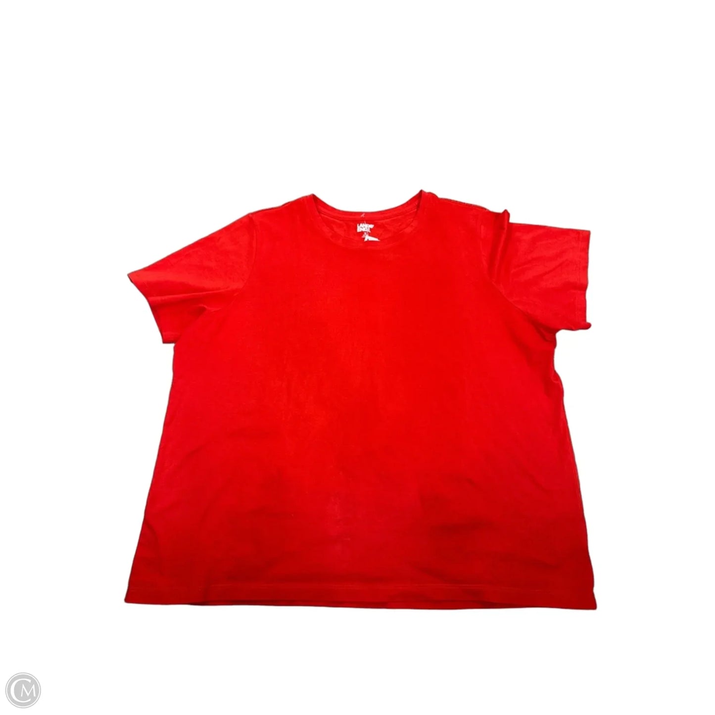 Top Short Sleeve By Lands End In Red, Size: 1x