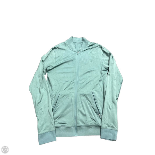 Athletic Jacket By Lululemon In Green, Size: M