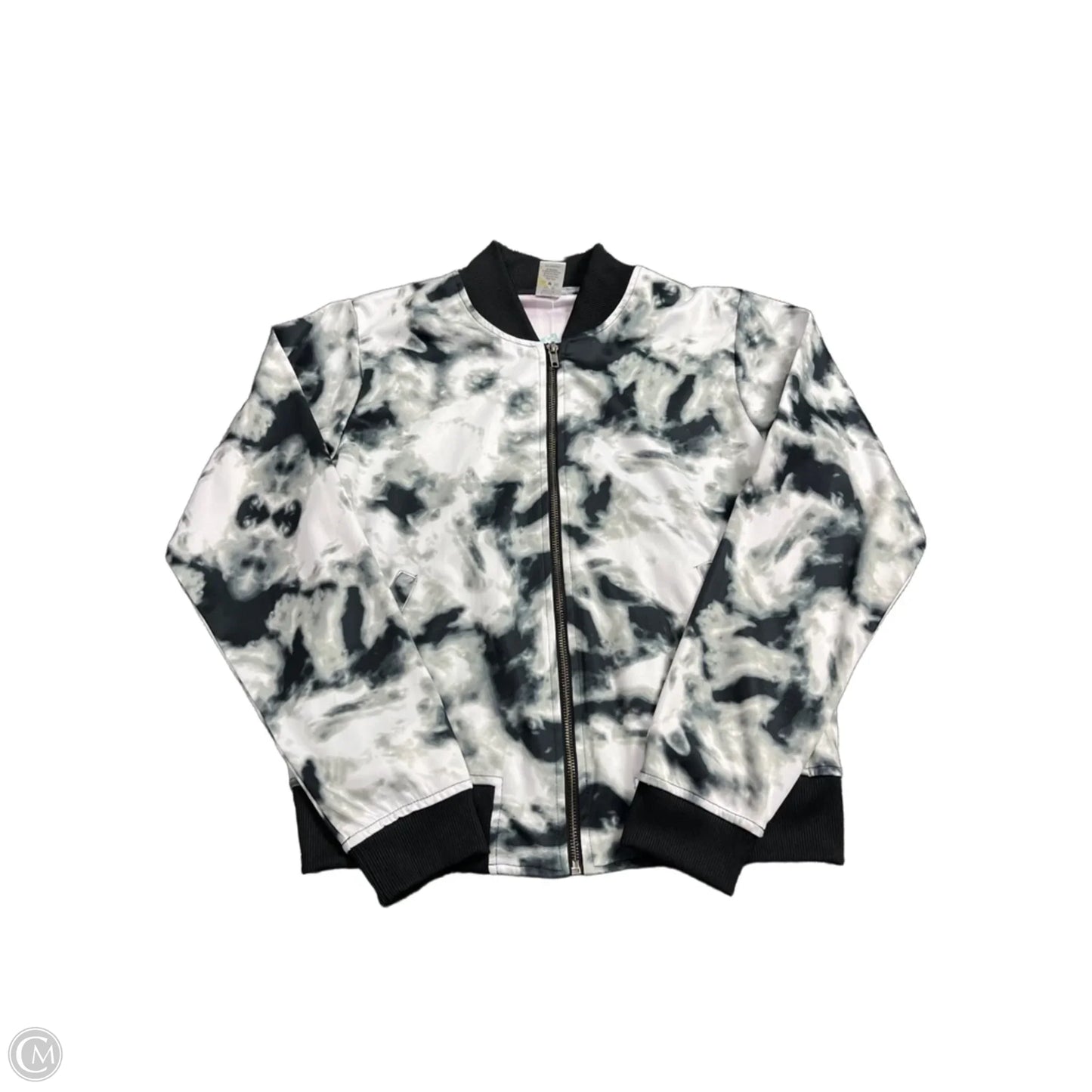 Jacket Other By Clothes Mentor In Grey & White, Size: S