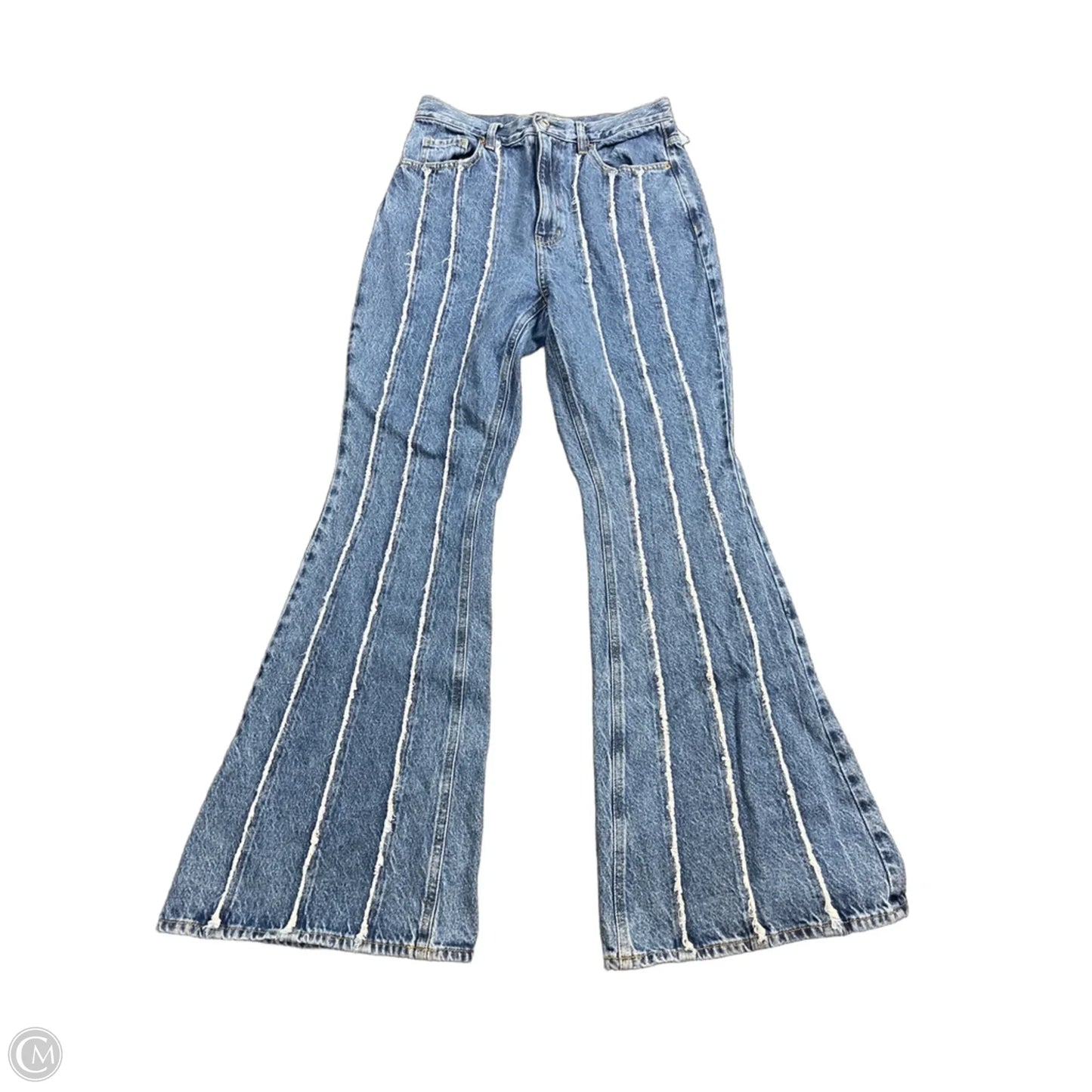 Jeans Flared By Pacsun In Blue Denim, Size: 8