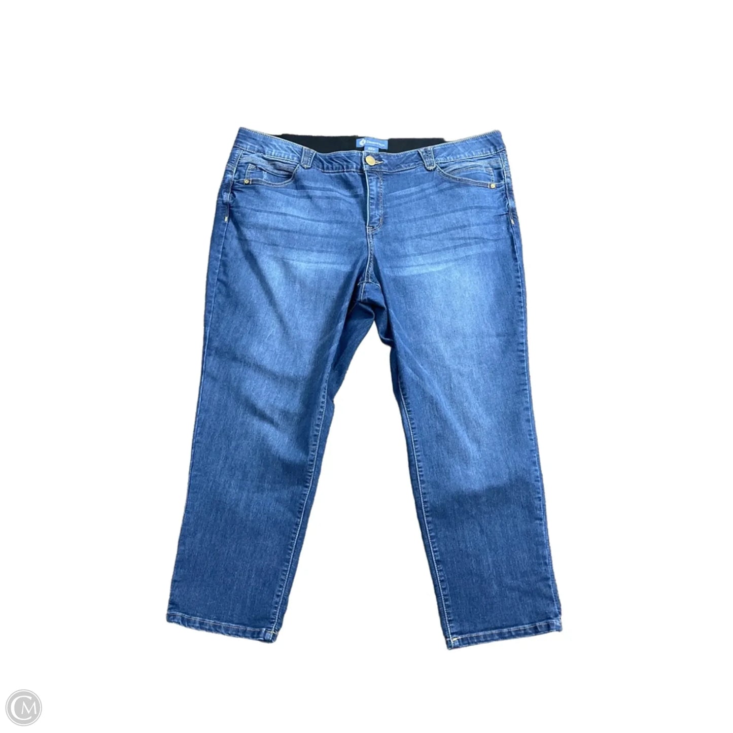 Jeans Cropped By Democracy In Blue Denim, Size: 22