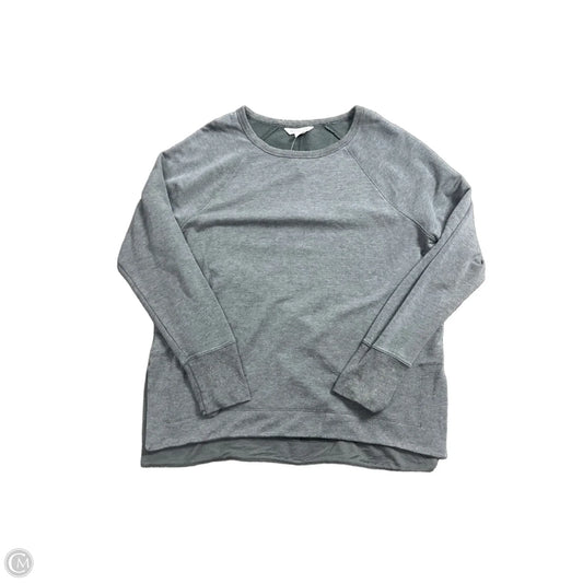 Athletic Top Long Sleeve Crewneck By Athleta In Grey, Size: L