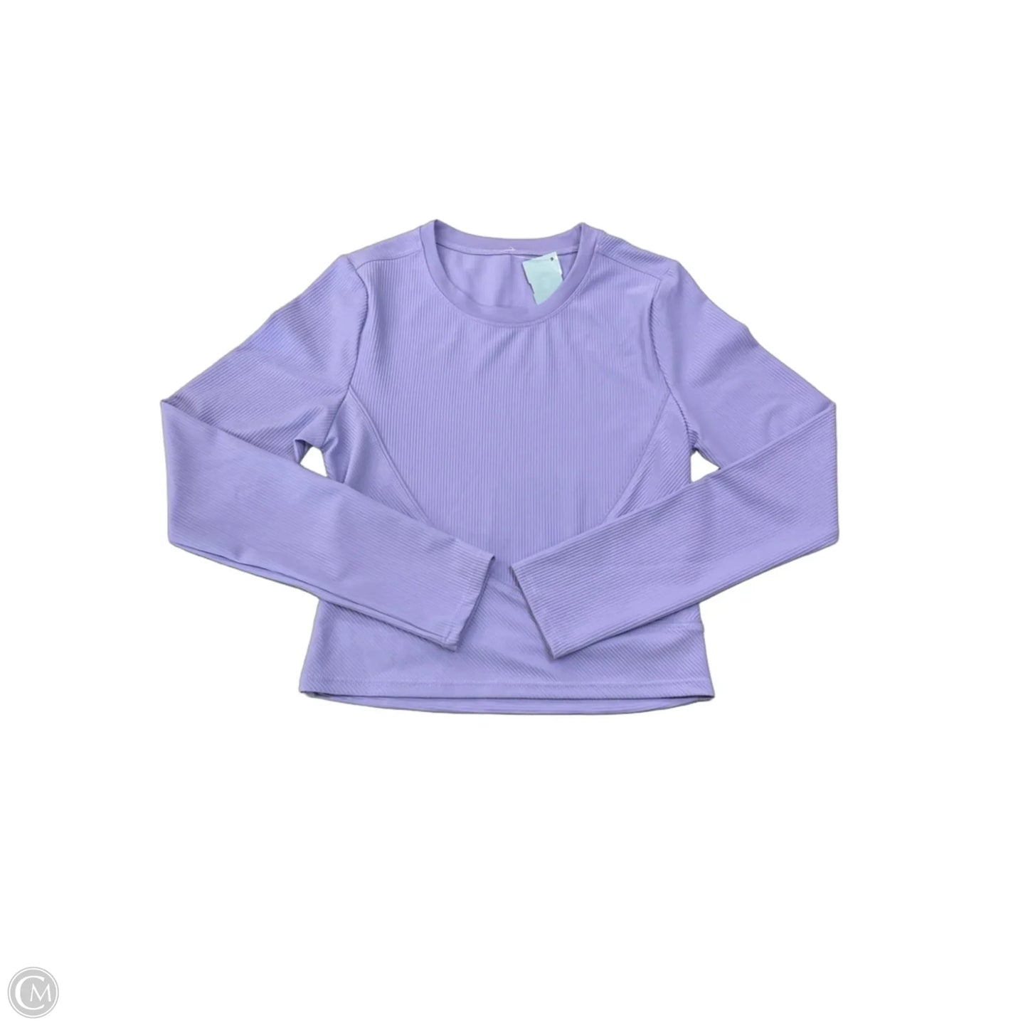 Athletic Top Long Sleeve Collar By Lululemon In Purple, Size: S