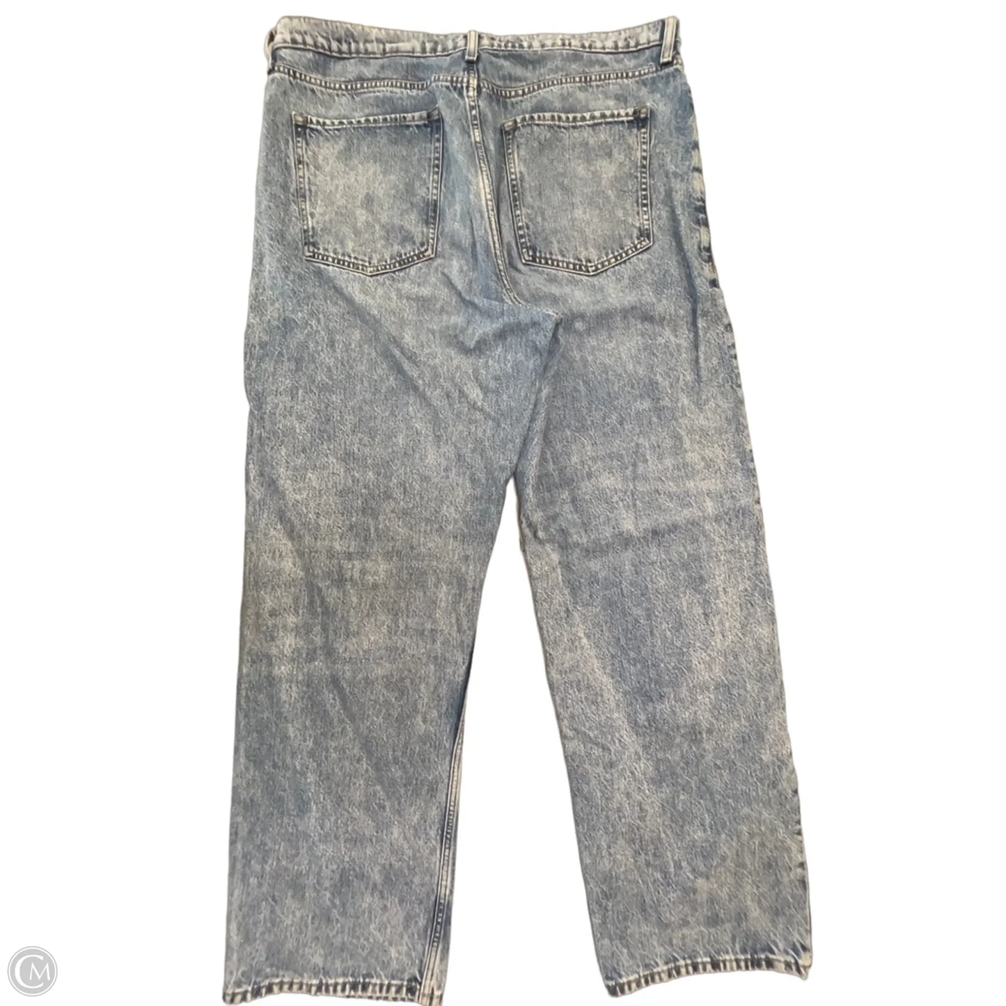 Jeans Straight By Banana Republic In Blue Denim, Size: 16