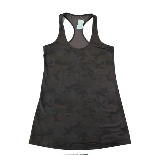 Athletic Tank Top By Lululemon In Camouflage Print, Size: L