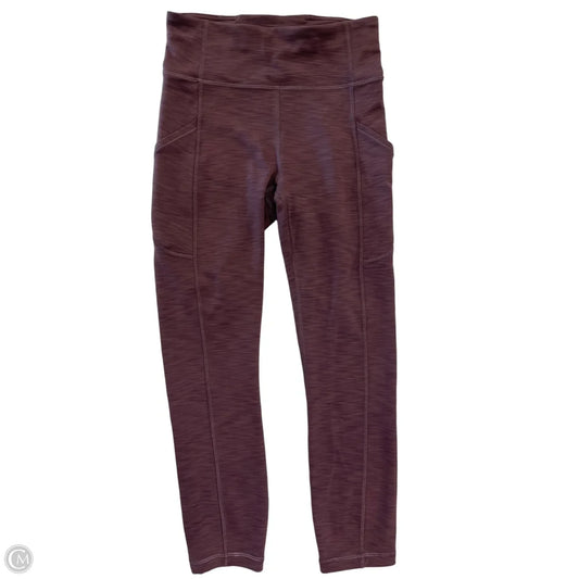 Athletic Leggings By Lululemon In Purple, Size: S