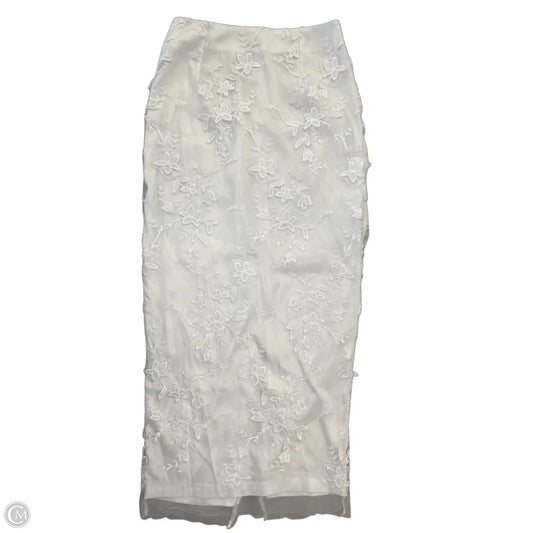 Skirt Maxi By Mable In White, Size: S