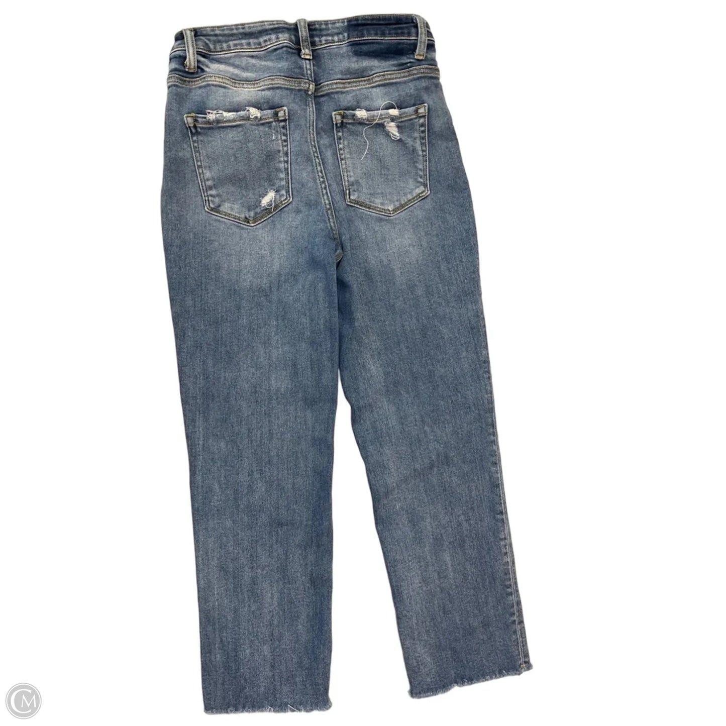 Jeans Straight By Flying Monkey In Blue Denim, Size: 10