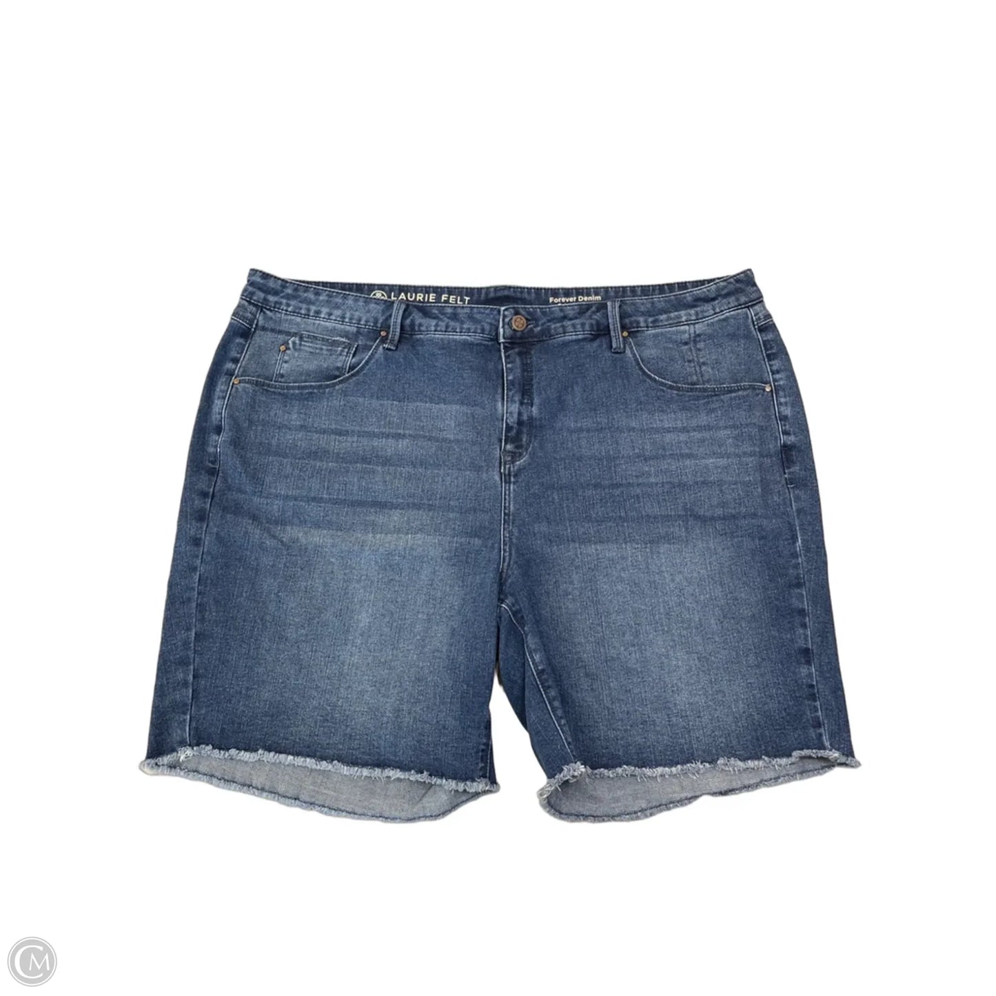 Shorts By Laurie Felt In Blue Denim, Size: 3x