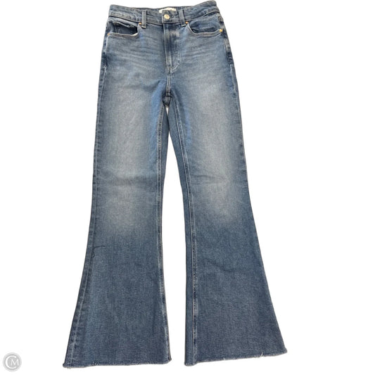 Jeans Flared By Paige In Blue Denim, Size: 2