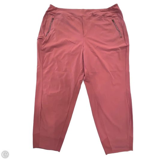 Athletic Pants By Athleta In Pink, Size: 2x
