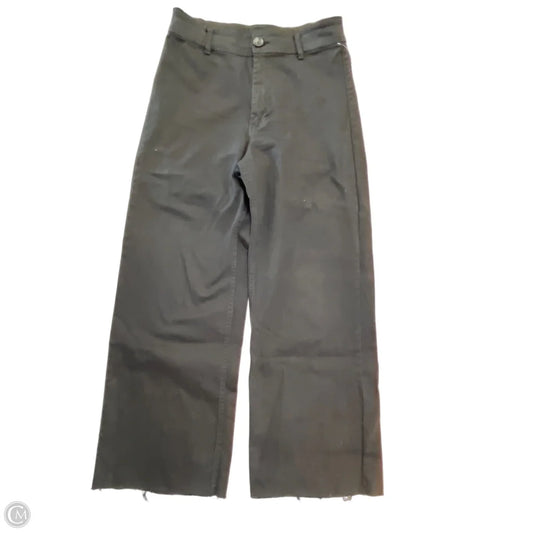 Jeans Wide Leg By Oat In Black Denim, Size: 8