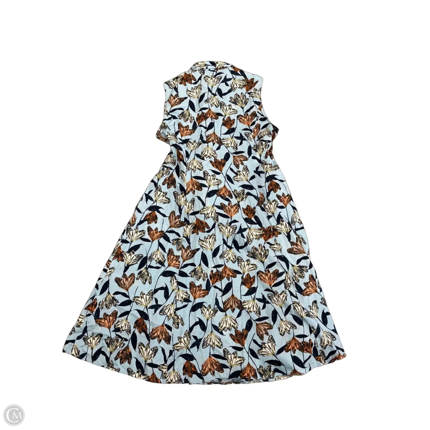Dress Casual Maxi By Nic + Zoe In Blue, Size: Xl