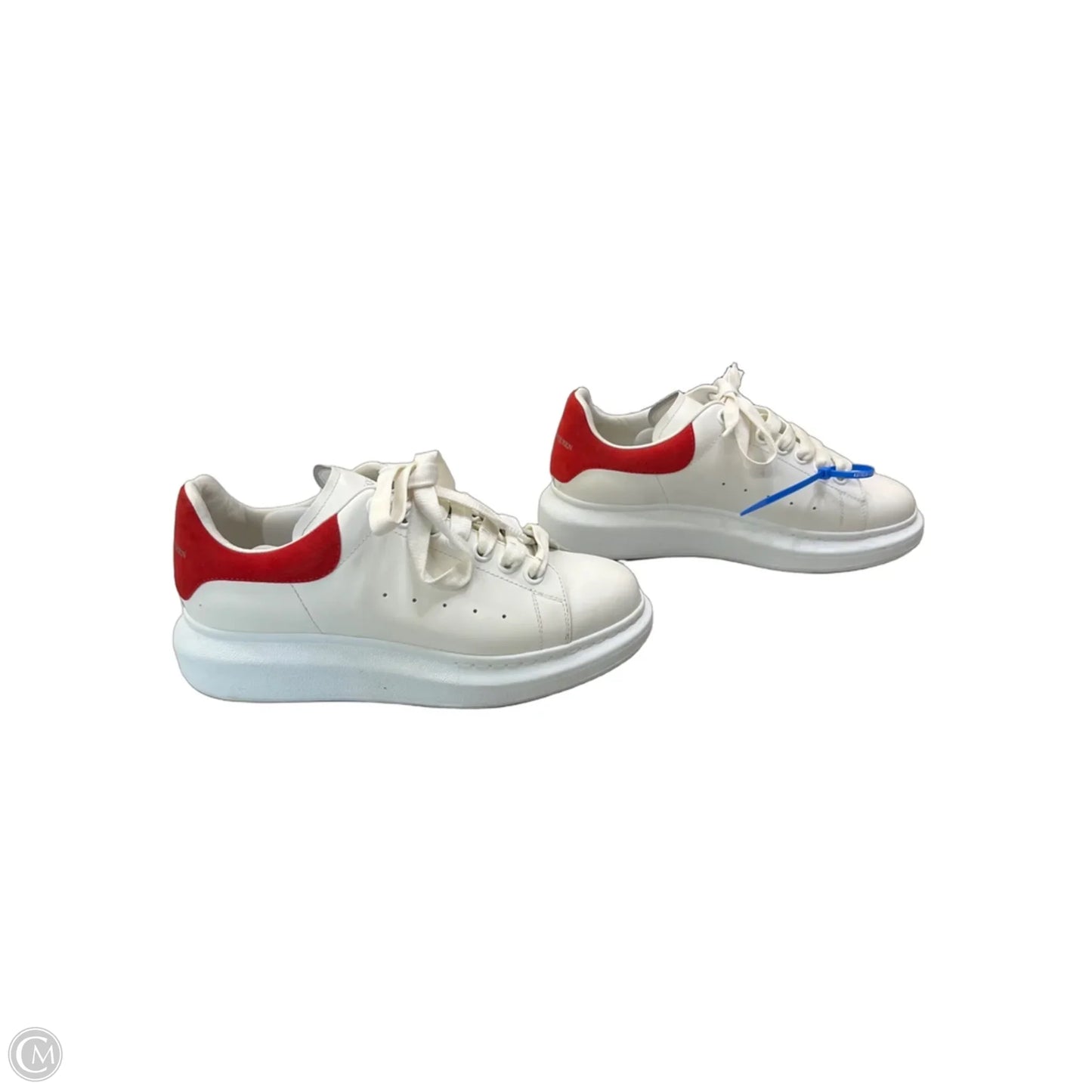 Shoes Luxury Designer By Alexander Mcqueen In Red & White, Size: 8
