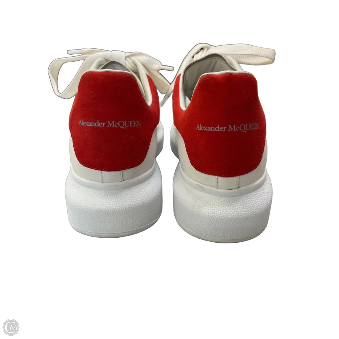 Shoes Luxury Designer By Alexander Mcqueen In Red & White, Size: 8