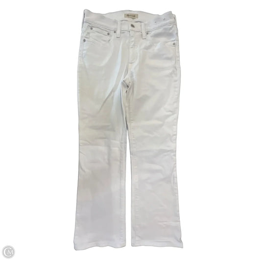 Jeans Boot Cut By Madewell In White Denim, Size: 6