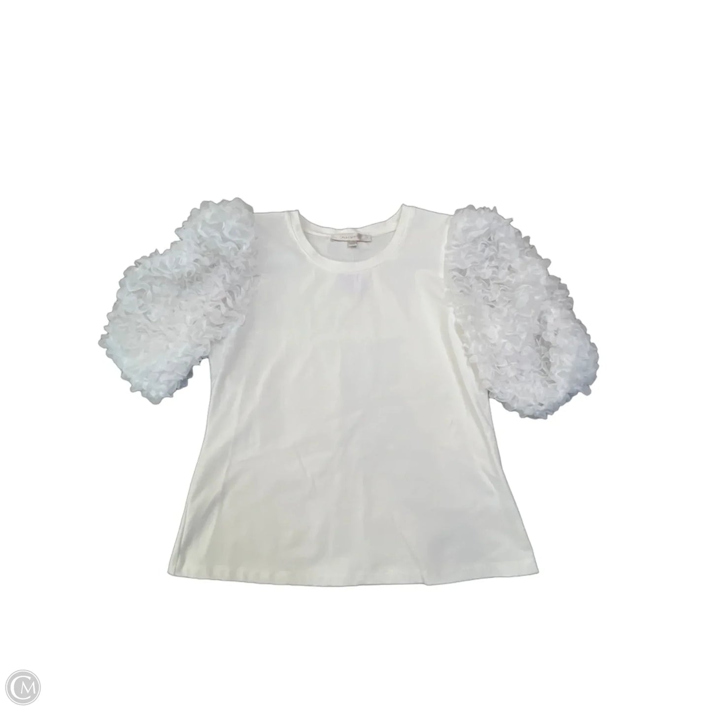 Top Short Sleeve By Flat White In White, Size: S