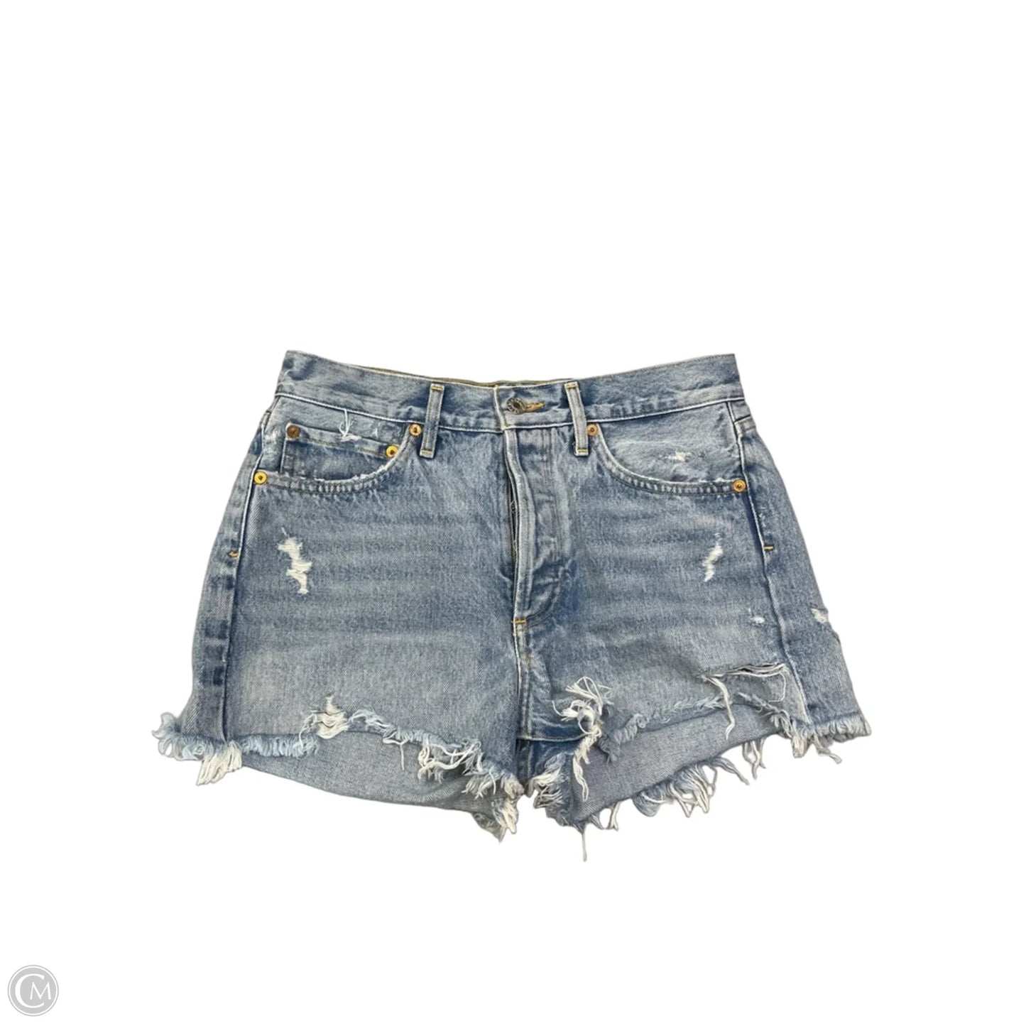 Shorts By Agolde In Blue Denim, Size: Xs