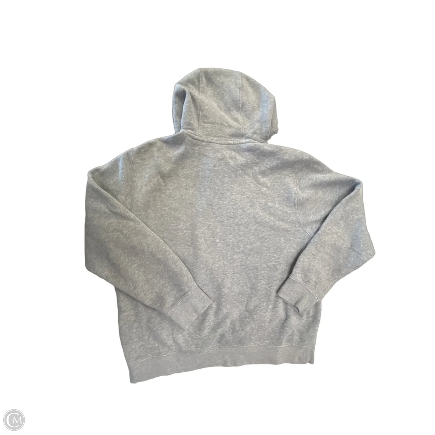 Sweatshirt Hoodie By Nike Apparel In Grey, Size: M