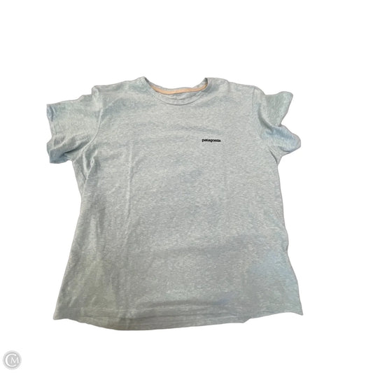 Top Short Sleeve By Patagonia In Blue, Size: L