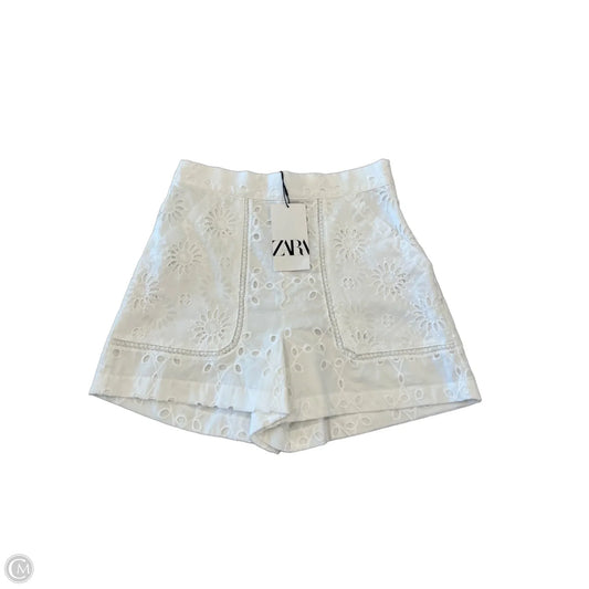 Shorts By Zara In White, Size: Xs