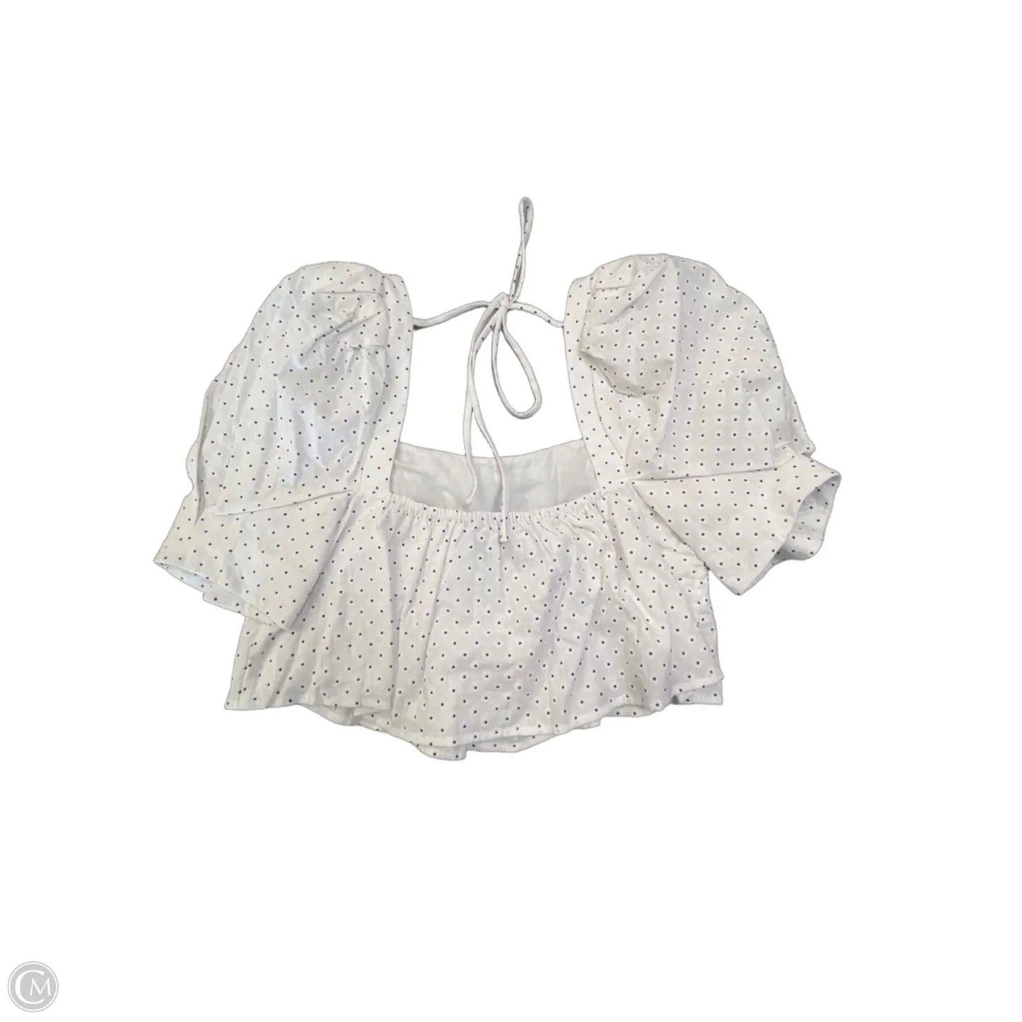 Top Short Sleeve By Clothes Mentor In Polkadot Pattern, Size: M