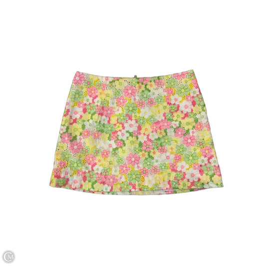 Skirt Designer By Lilly Pulitzer In Floral Print, Size: Xs