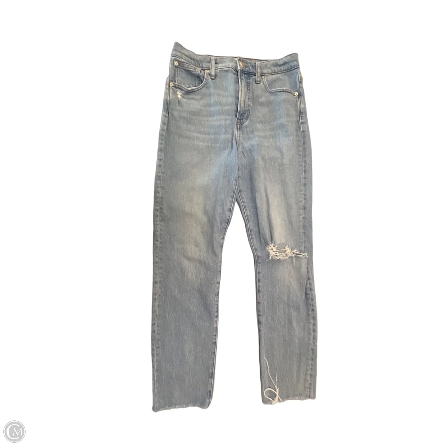 Jeans Straight By Madewell In Blue Denim, Size: 8l