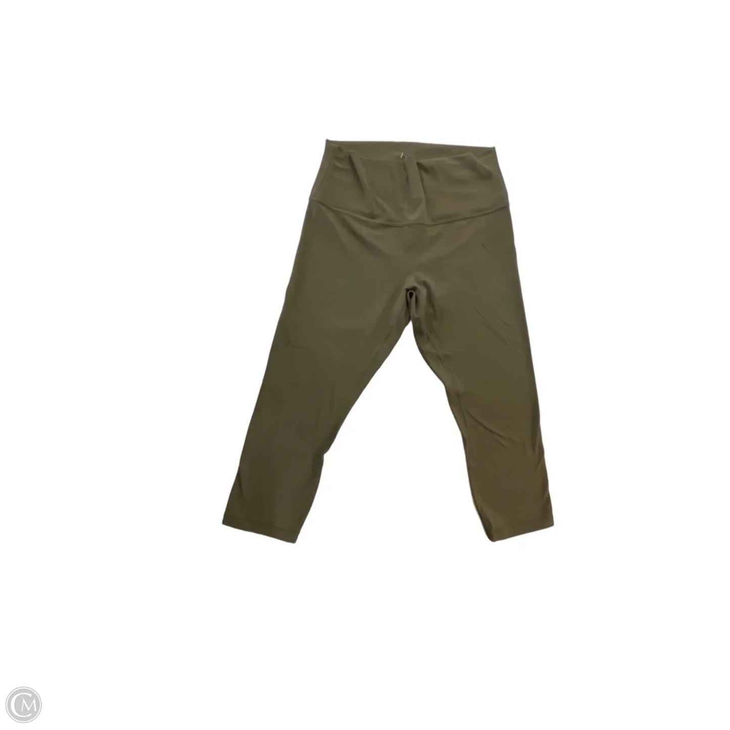 Athletic Leggings Capris By Lululemon In Green, Size: M