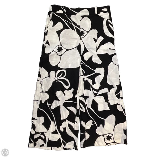 Pants Wide Leg By Christian Siriano In Black & Cream, Size: L