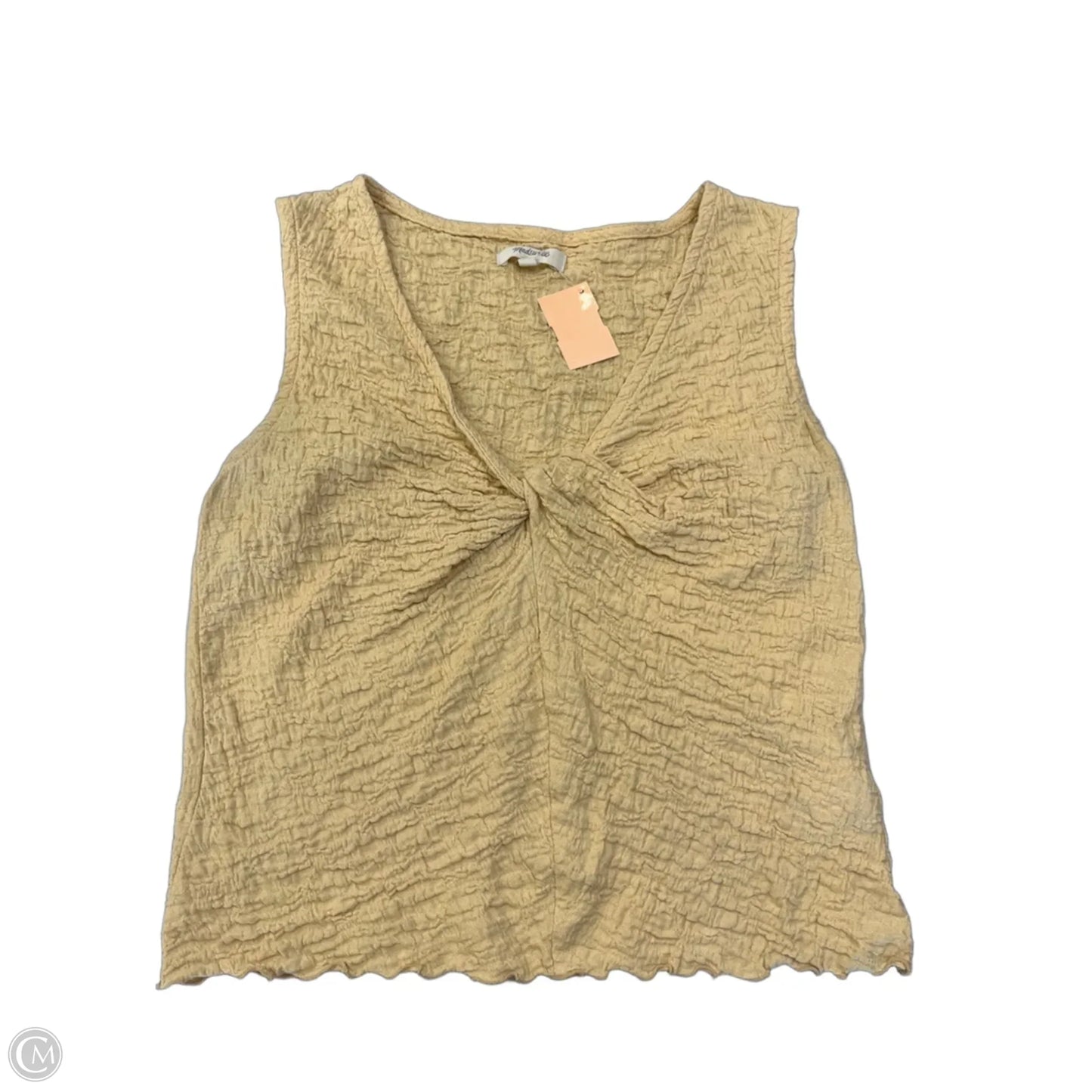 Top Sleeveless By Madewell In Yellow, Size: M
