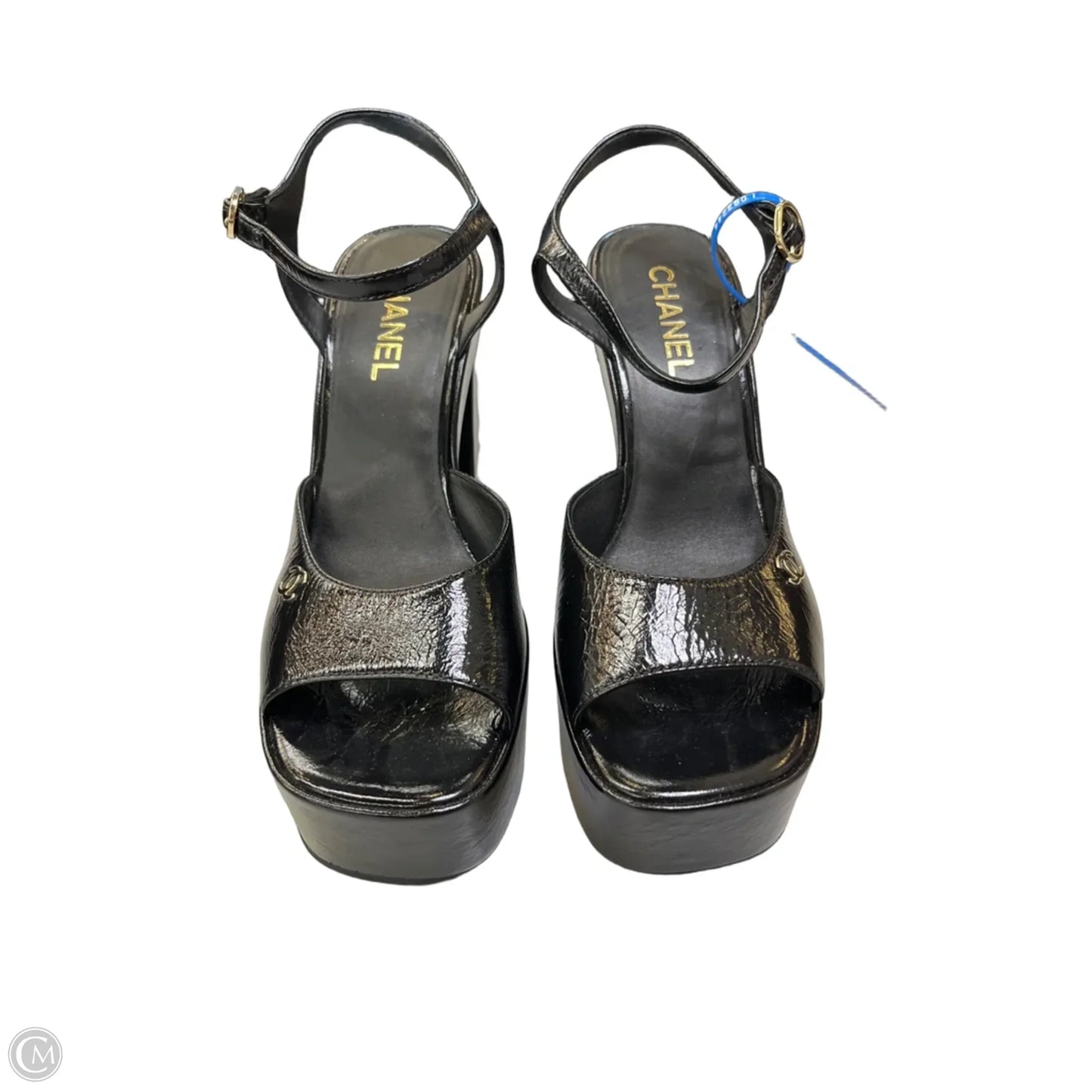 Shoes Luxury Designer By Chanel In Black, Size: 9