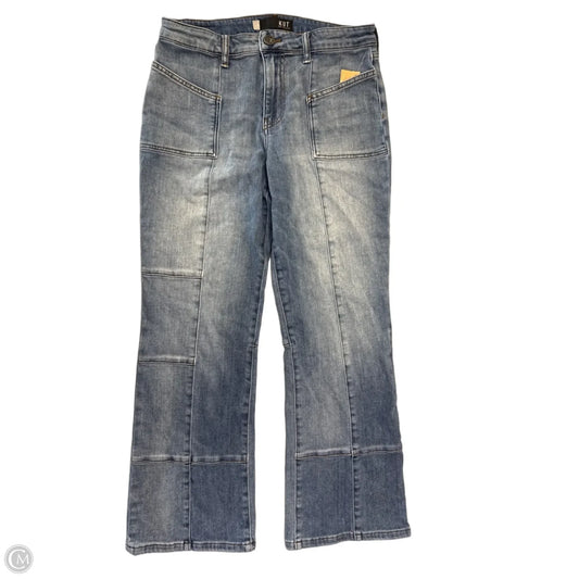Jeans Flared By Kut In Blue Denim, Size: 8