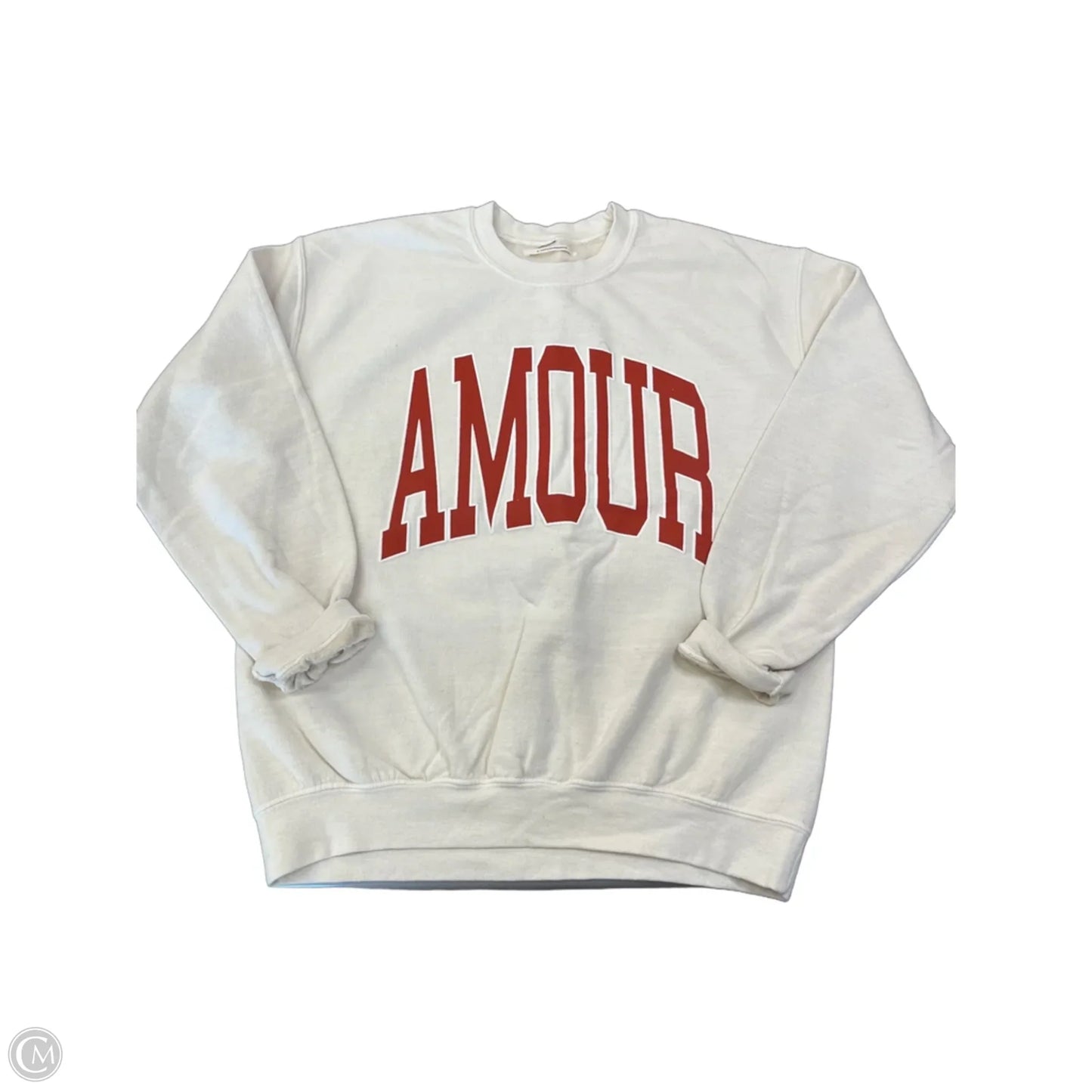 Sweatshirt Crewneck By Anthropologie In Cream, Size: Xs