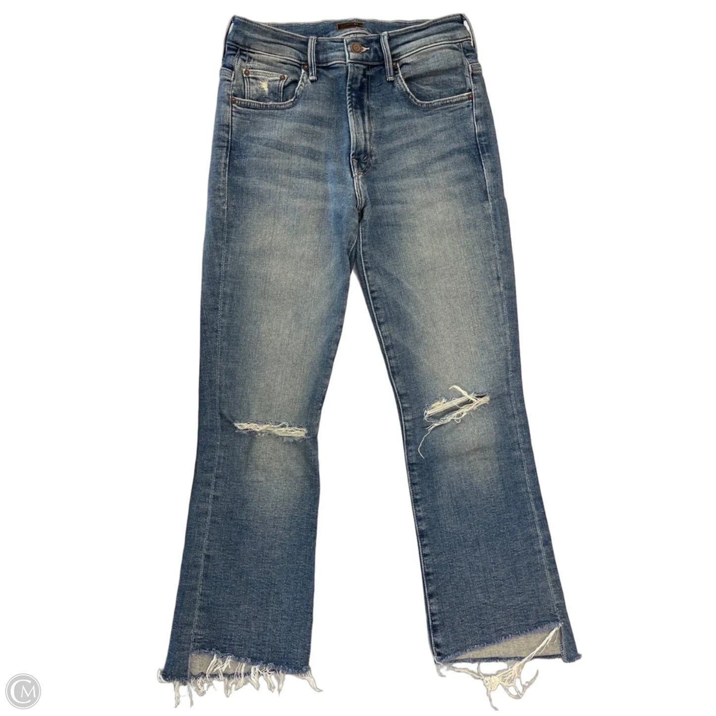Jeans Cropped By Mother In Blue Denim, Size: 2