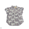 Top Short Sleeve By Maeve In Plaid Pattern, Size: M