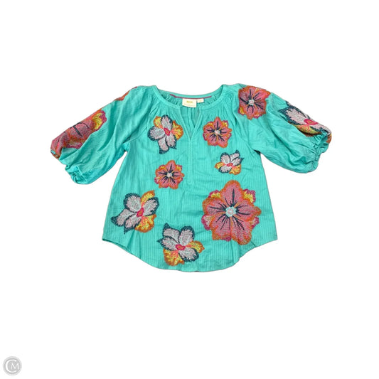 Top Short Sleeve By Maeve In Floral Print, Size: Xs