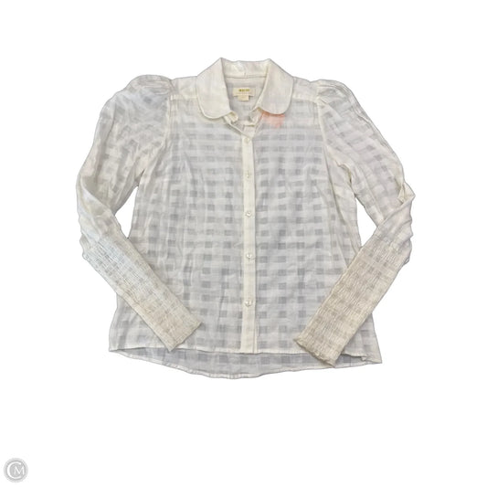 Top Long Sleeve By Maeve In Ivory, Size: Xs