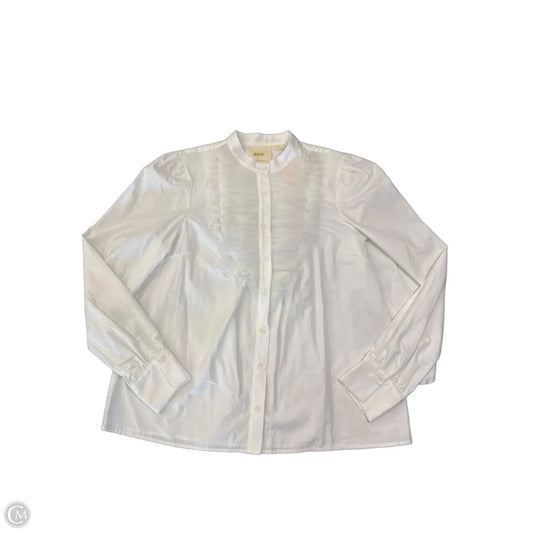 Top Long Sleeve By Maeve In White, Size: Xs