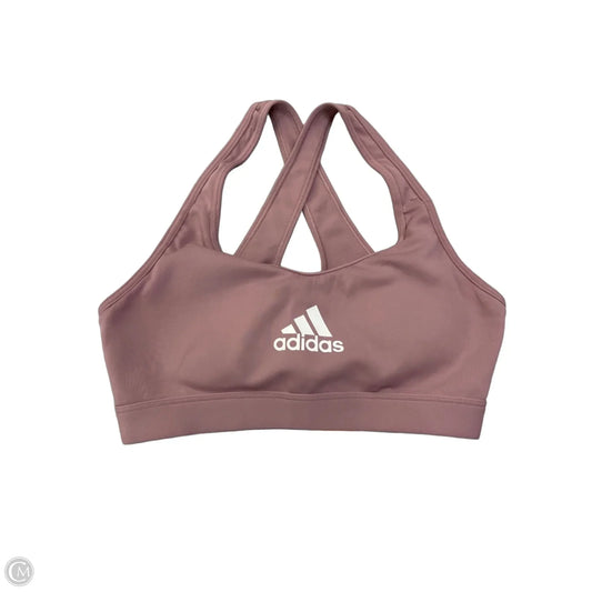 Athletic Bra By Adidas In Pink, Size: S