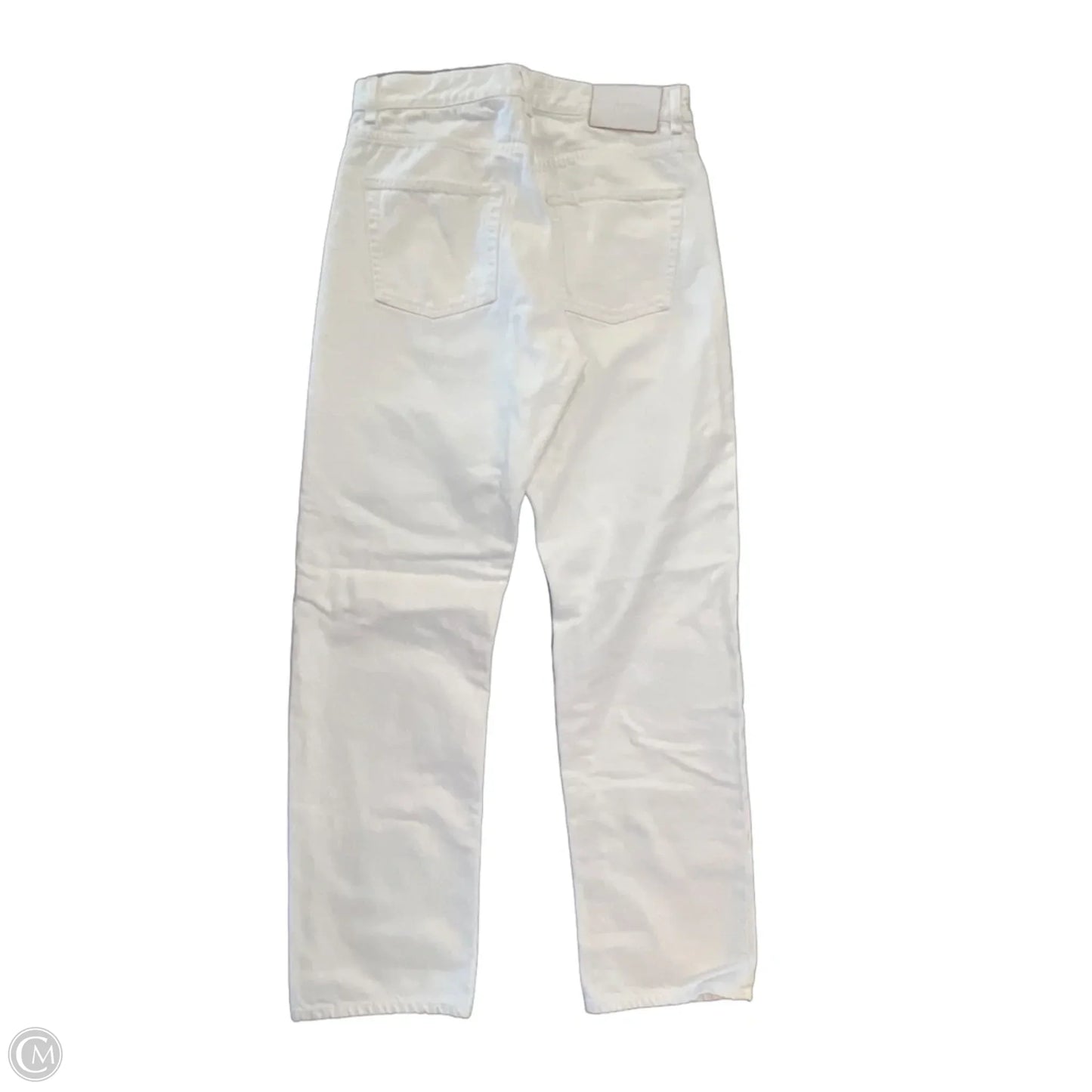 Jeans Straight By Clothes Mentor In White Denim, Size: 8