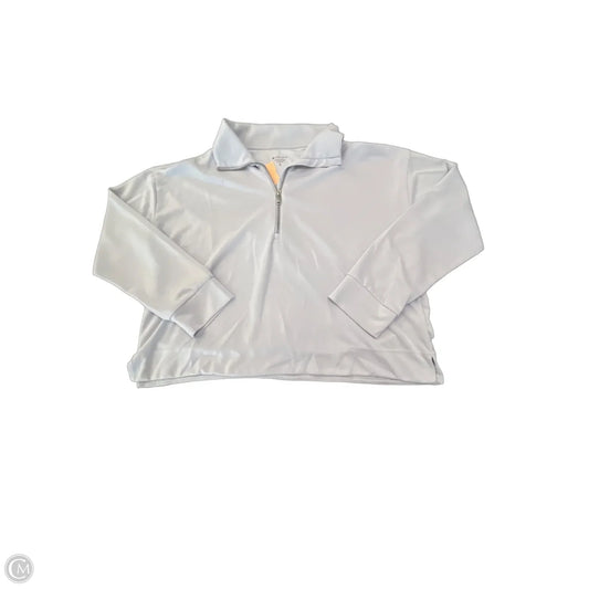 Athletic Top Long Sleeve Collar By Athleta In Grey, Size: Xl