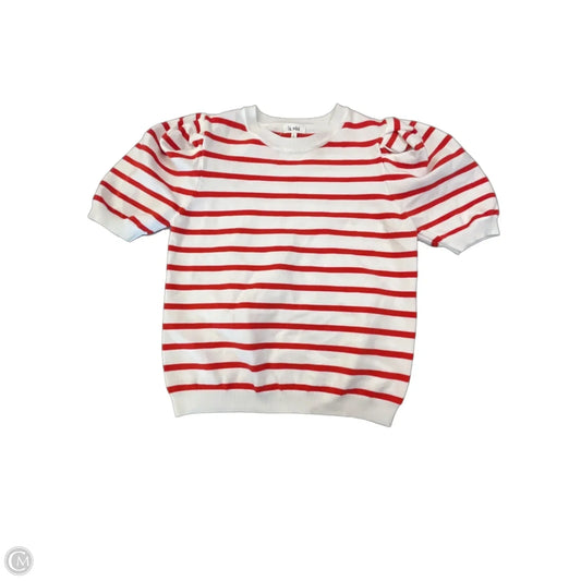 Top Short Sleeve By La Miel In Striped Pattern, Size: S