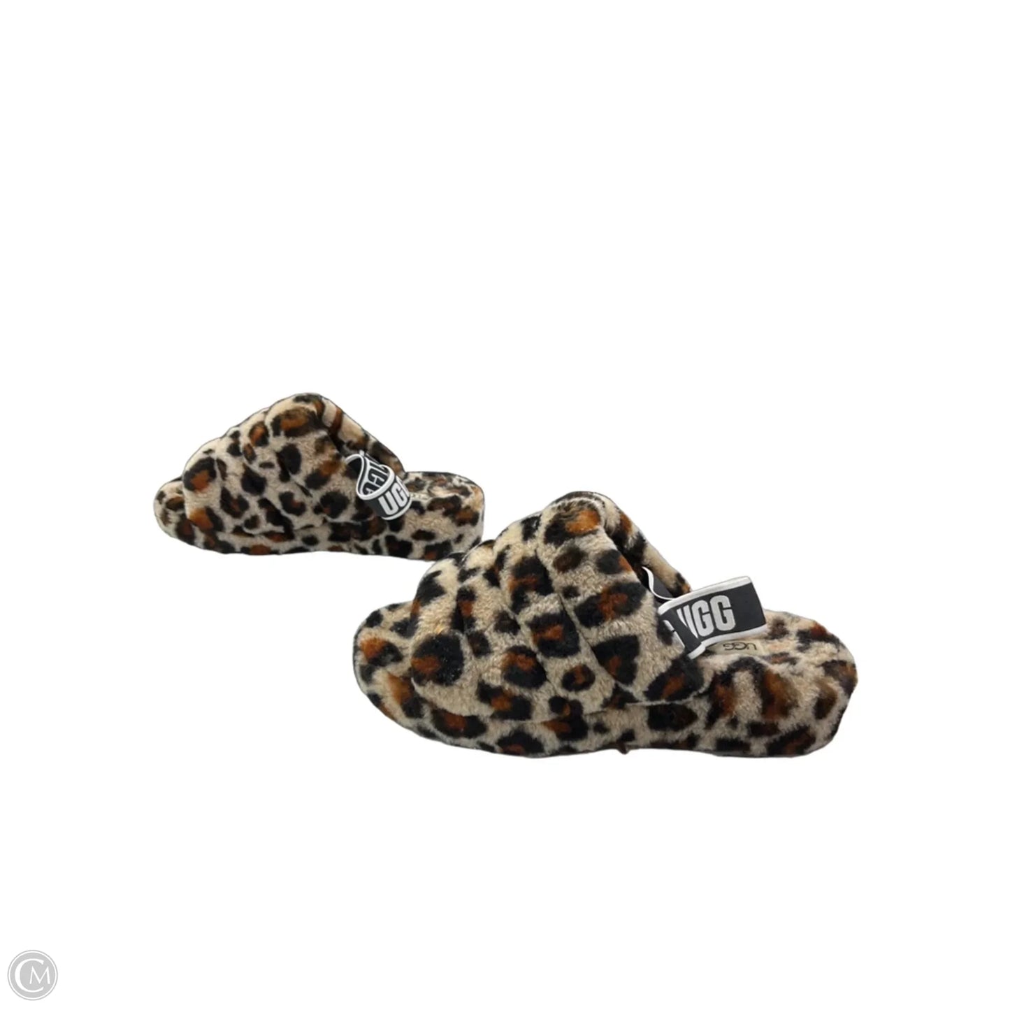 Slippers Designer By Ugg In Animal Print, Size: 9