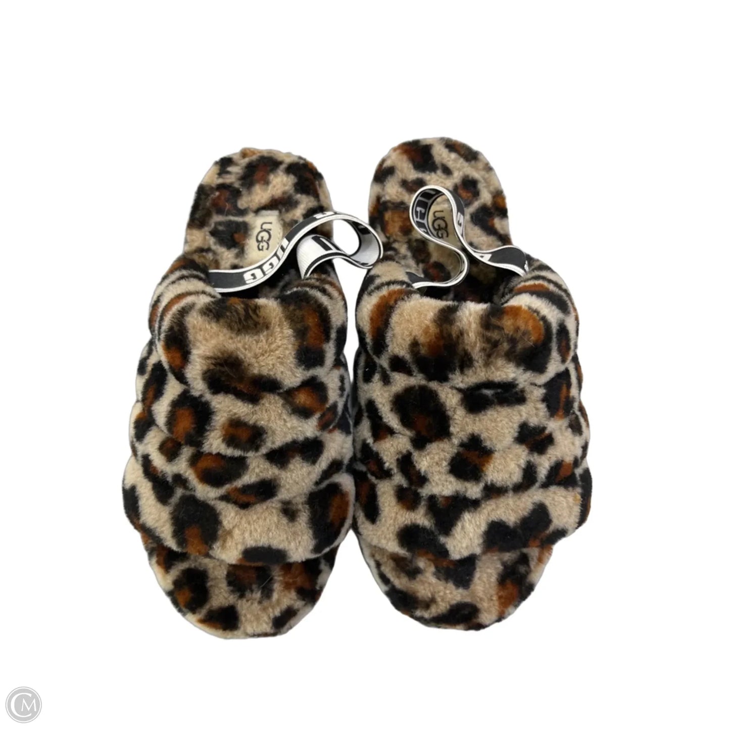 Slippers Designer By Ugg In Animal Print, Size: 9