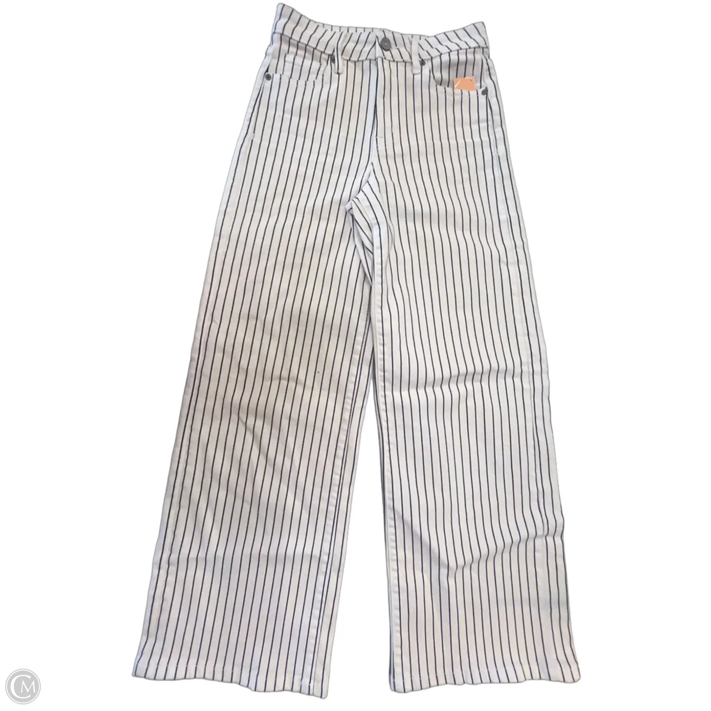 Jeans Wide Leg By Hidden In Striped Pattern, Size: 0